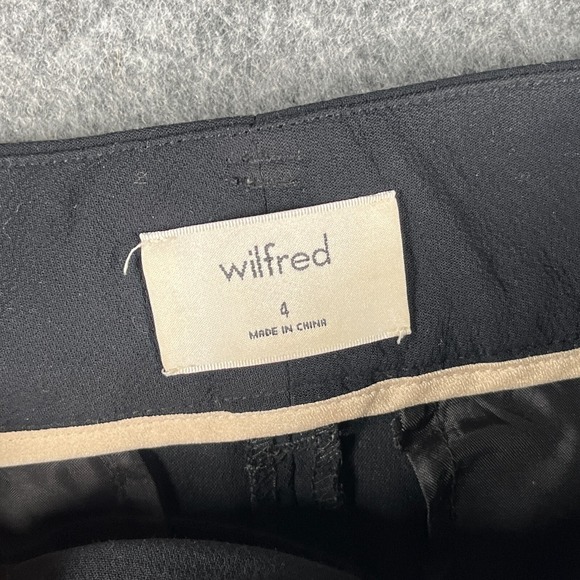 Wilfred Tie Front Pants Women's Size 4 Black Stretch‎ Relaxed Fit - Picture 4 of 13